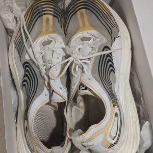 Men's White and Black Athletic Shoes